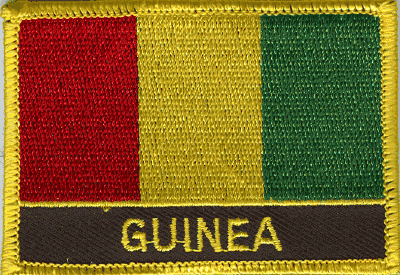 Guinea Flag Patch - Wth Name