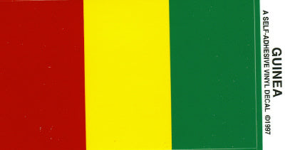 Guinea Vinyl Flag Decal