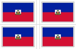 Haitian Flag Stickers - 50 per sheet