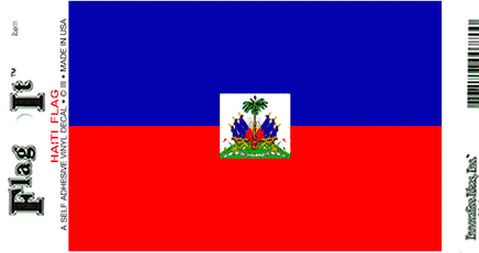 Haitian Vinyl Flag Decal