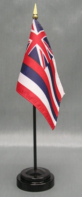 Hawaii Miniature Table Flag - Deluxe