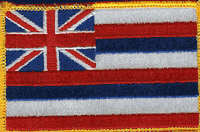 Hawaii State Flag Patch - Rectangle