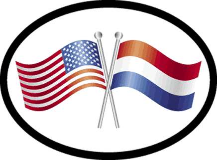 Netherlands Oval Friendship Decal