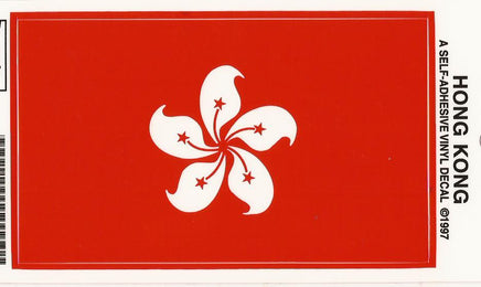 Hong Kong Vinyl Flag Decal