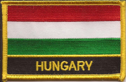 Hungary Flag Patch - Wth Name