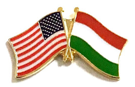 Hungary Friendship Flag Lapel Pins