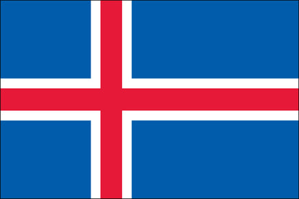 Iceland 3'x5' Nylon Flag