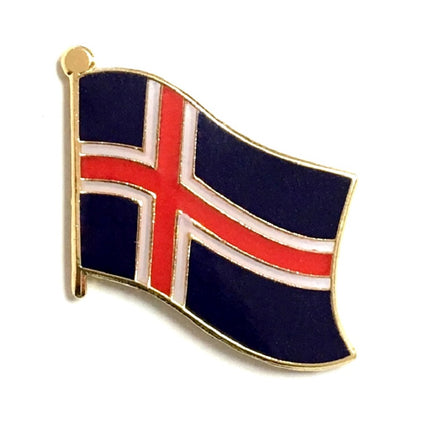 Iceland Flag Lapel Pins - Single