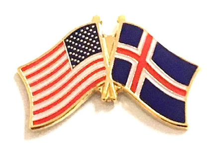Iceland Friendship Flag Lapel Pins