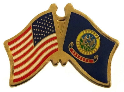 Idaho State Flag Lapel Pin - Double