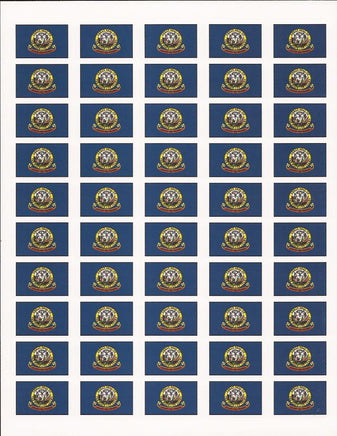 Idaho State Flag Stickers - 50 per sheet