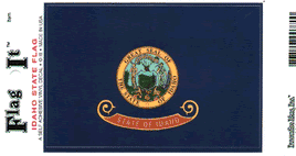 Idaho State Vinyl Flag Decal