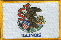 Illinois State Flag Patch - Rectangle