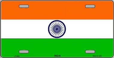 India Flag License Plate