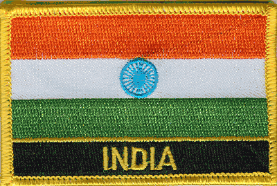 India Flag Patch - Wth Name