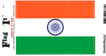India Vinyl Flag Decal