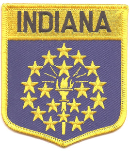 Indiana State Flag Patch - Shield