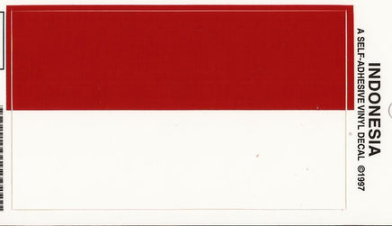 Indonesia Flag Vinyl Decal