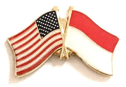 Indonesian Friendship Flag Lapel Pins