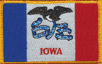 Iowa State Flag Patch - Rectangle