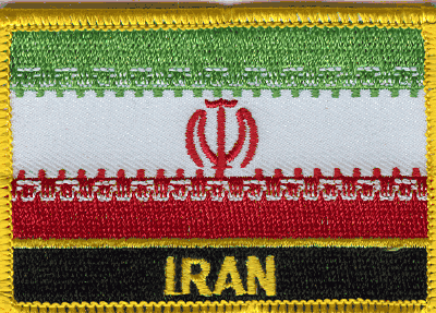 Iran Flag Patch - Wth Name