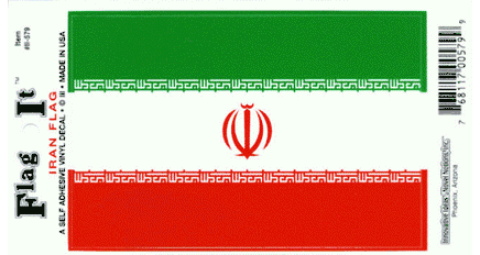 Iran Vinyl Flag Decal