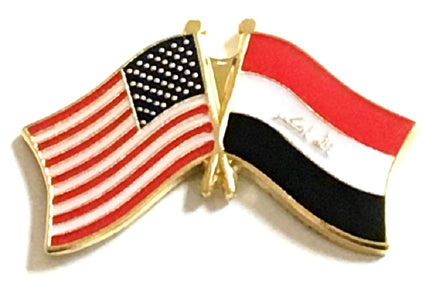 Iraq Friendship Flag Lapel Pins