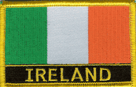 Ireland Flag Patch - Wth Name