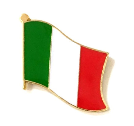 Italian Flag Lapel Pins - Single