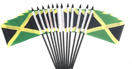 Jamaica Polyester Miniature Flags - 12 Pack