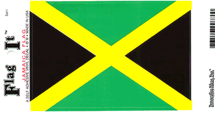 Jamaican Vinyl Flag Decal