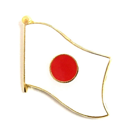Japanese Flag Lapel Pins Single