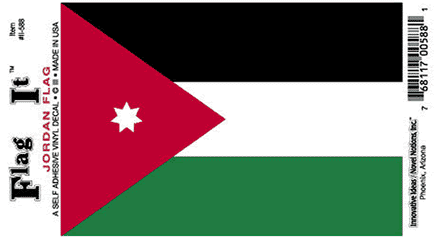 Jordan Vinyl Flag Decal