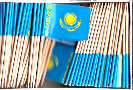 Kazakhstan Toothpick Flags