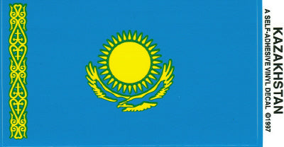 Kazakhstan Vinyl Flag Decal