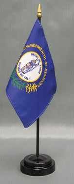 Kentucky Miniature Table Flag - Deluxe