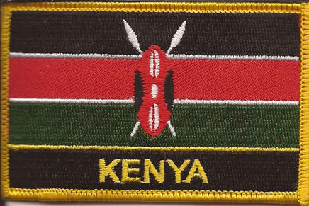 Kenya Flag Patch - Wth Name