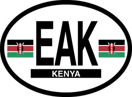Kenya Reflective Oval Decal