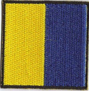 Kilo Nautical Signal Flag Patch
