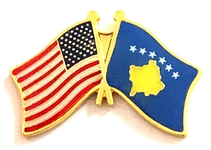 Kosovo Friendship Flag Lapel Pins
