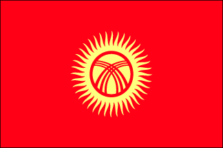 Kyrgyzstan Polyester Flag