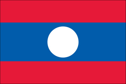 Laos 3'x5' Nylon Flag