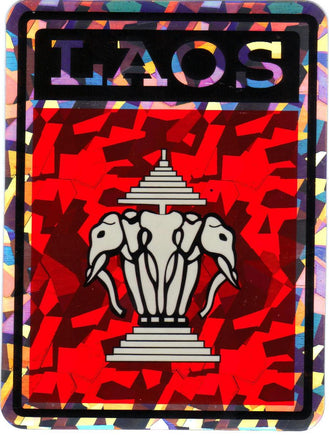 Laos (Old Flag) Reflective Decal