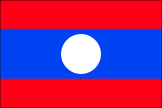 Laotian Polyester Flag