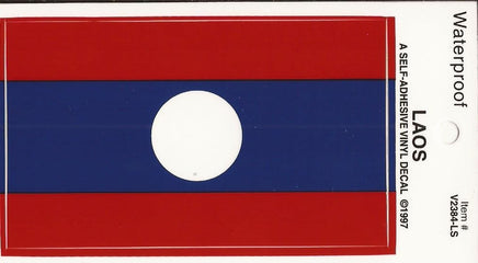Laotian Vinyl Flag Decal