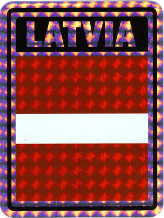 Latvia Reflective Decal