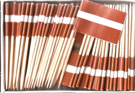 Latvia Toothpick Flags