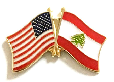 Lebanon Friendship Flag Lapel Pins