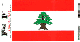 Lebanon Vinyl Flag Decal