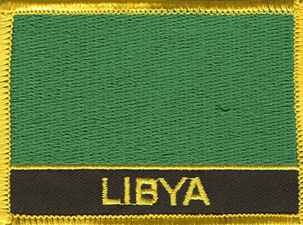 Libya Flag Patch - With Name